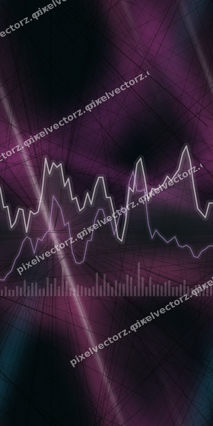 Nahtloser Neon Diagramm Hintergrund in Magenta und Violett