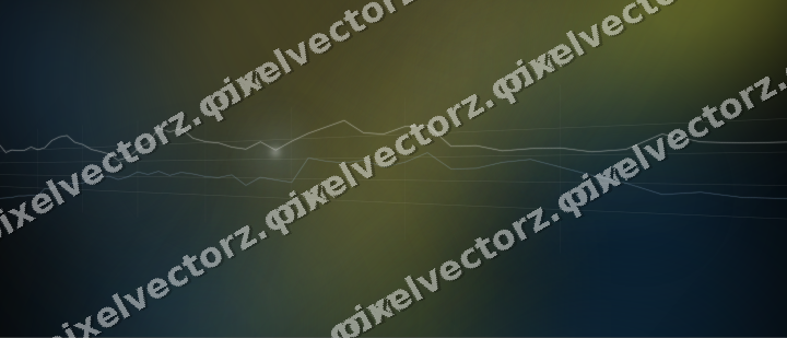 Leuchtender Neon Diagramm Hintergrund in Blau und Gelb