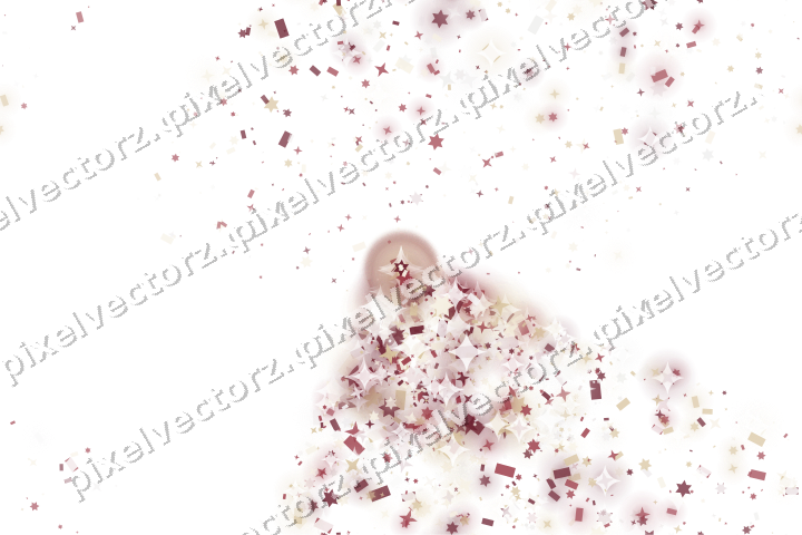 Nahtloser Glitzerfächer in Dunkelrosa und Rot auf transparentem Grund