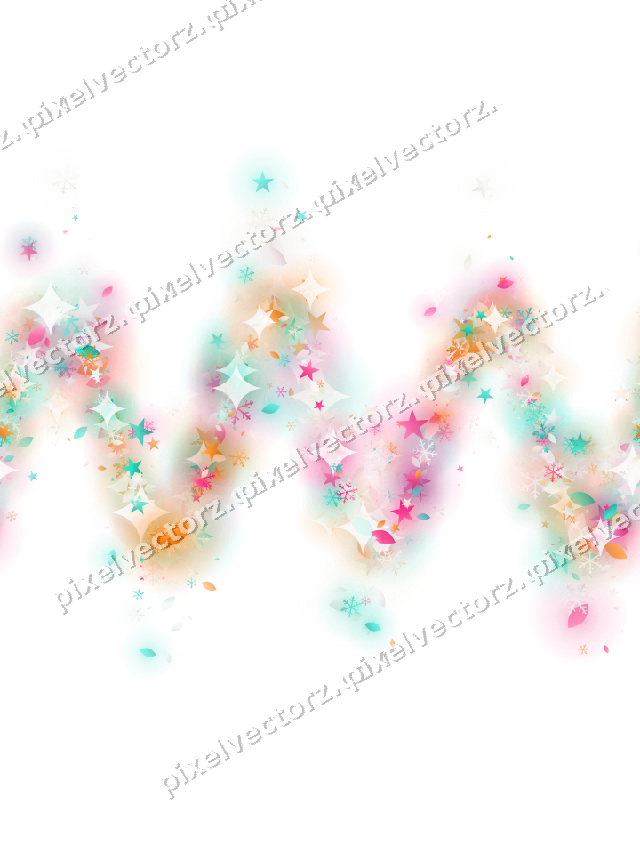 Nahtlose Glitzerwelle in Rosa und Orange auf transparentem Grund