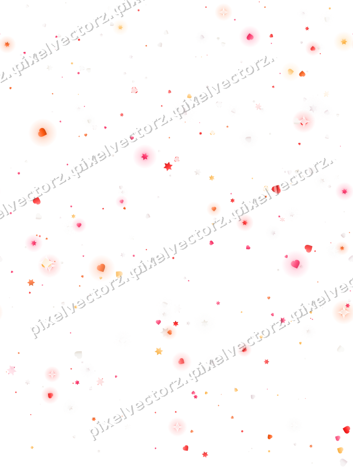 Nahtlose Glitzerstreuung in Rot und Orange auf transparentem Grund