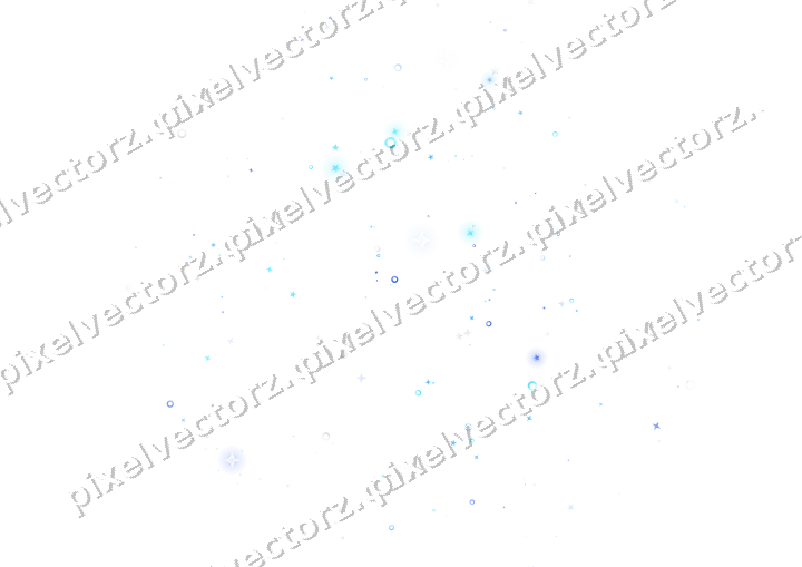 Nahtlose Glitzerspirale aus Sternen und Ringen auf transparentem Grund
