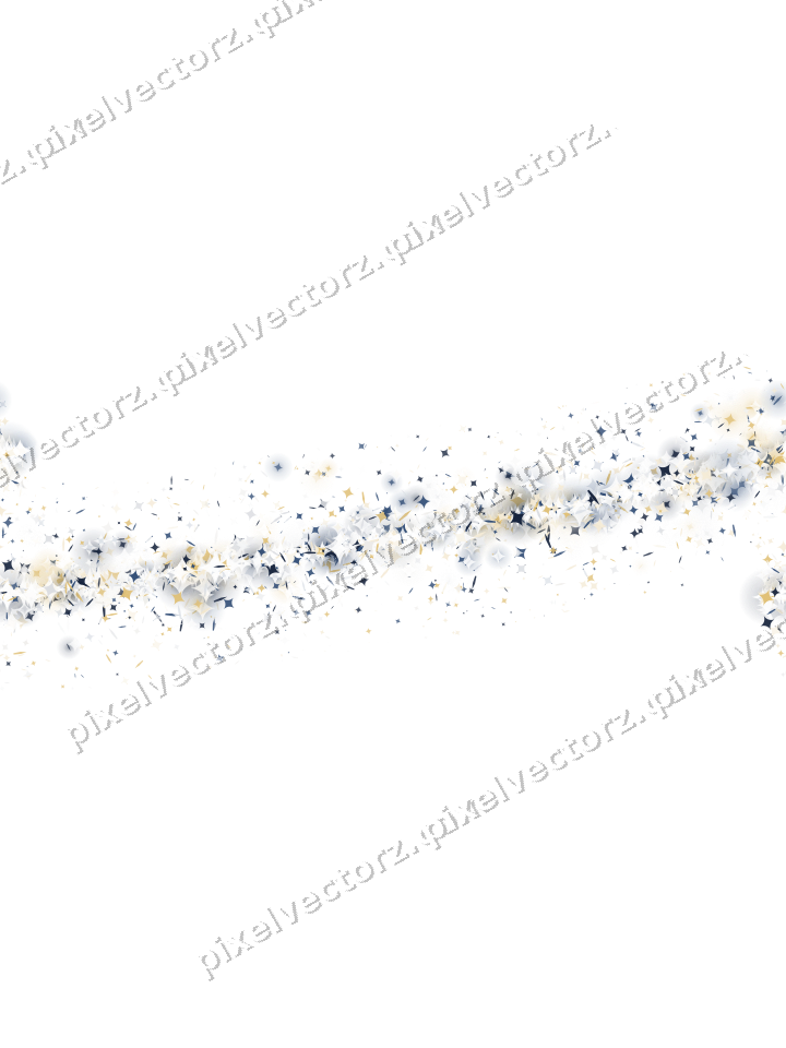 Nahtloser Glitzerbogen in Dunkelblau auf transparentem Grund