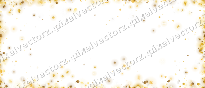 Nahtlose Glitzervignette auf transparentem Grund