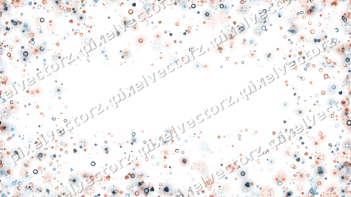 Nahtlose Glitzervignette in Orange und Türkis auf transparentem Grund