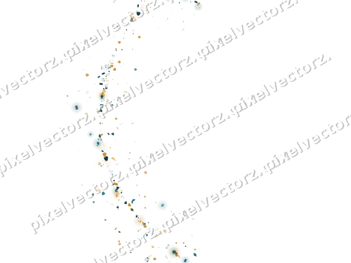 Nahtloser Glitzerbogen aus Herzen und Rauten auf transparentem Grund