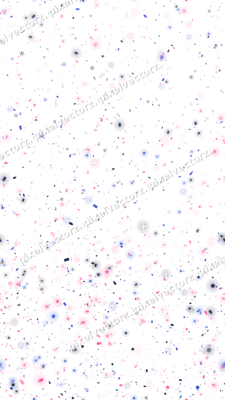 Nahtloser Glitzeraufstieg in Rosa und Blau auf transparentem Grund