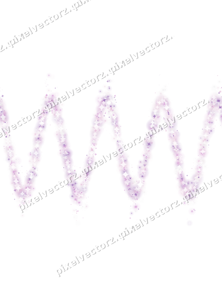 Nahtlose Glitzerwelle aus Funken in Magenta auf transparentem Grund