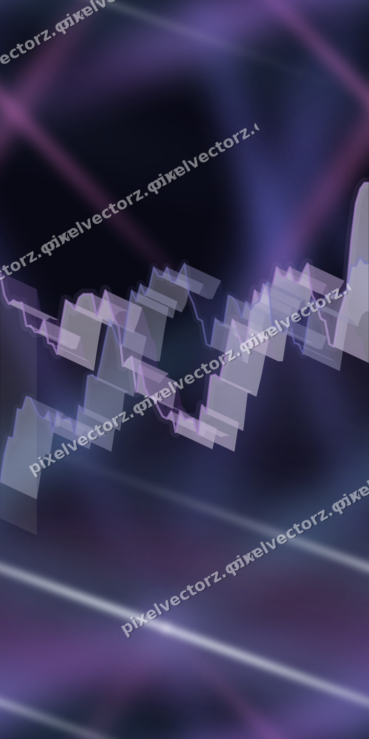 Nahtloser Neon Diagramm Hintergrund in Violett und Blau