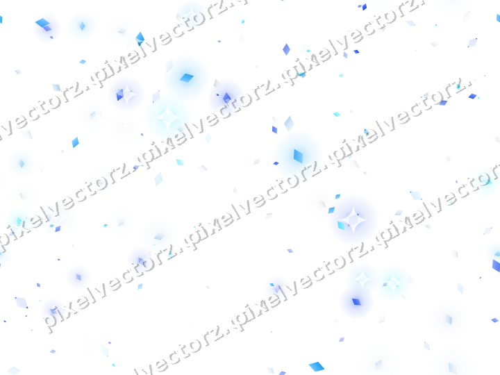 Nahtlose Glitzerstreuung aus Rauten in Türkis auf transparentem Grund