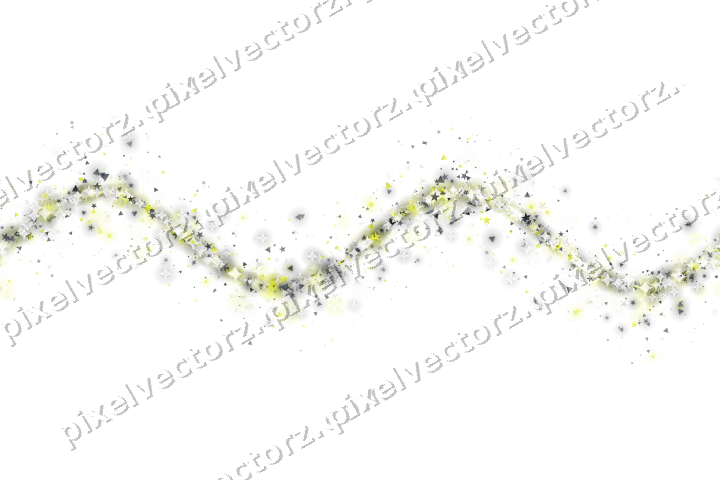 Nahtlose Glitzerwelle in Gelb und Grau auf transparentem Grund