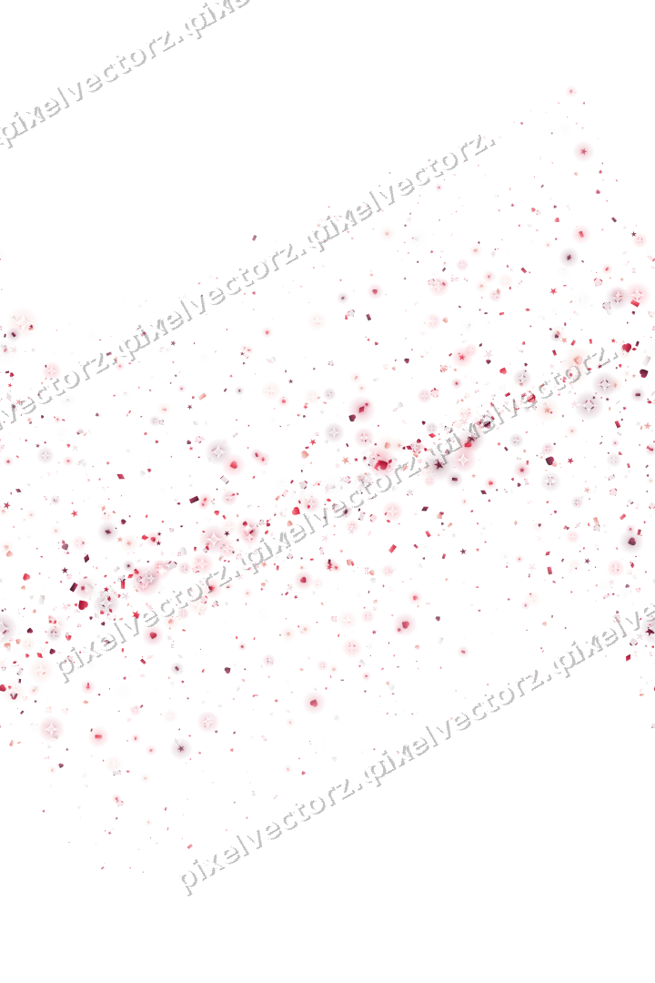 Nahtloses Glitzerband aus Sternen und Herzen auf transparentem Grund