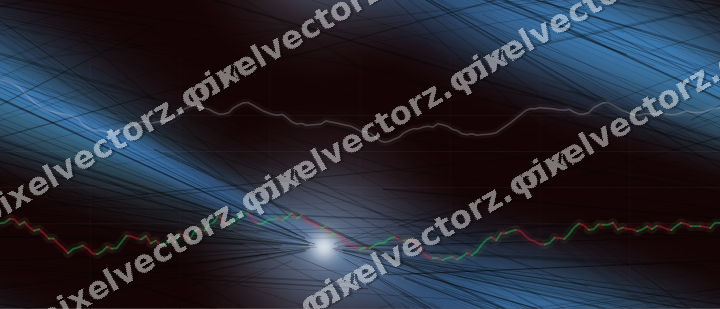Nahtloser Neon Diagramm Hintergrund in Blau und Rot