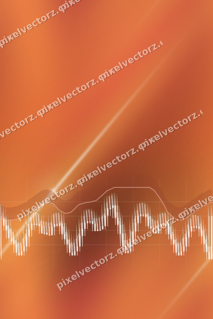 Nahtloser Neon Diagramm Hintergrund in Orange und Bernstein