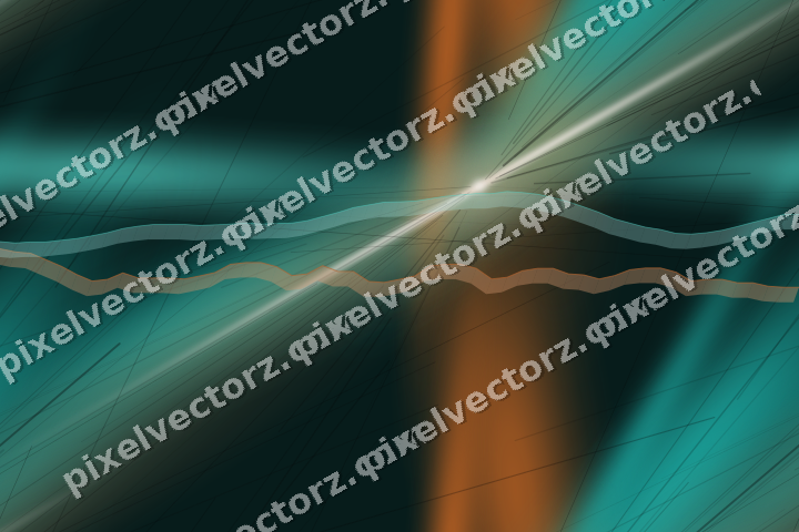 Nahtloser Neon Diagramm Hintergrund in Orange und Petrol