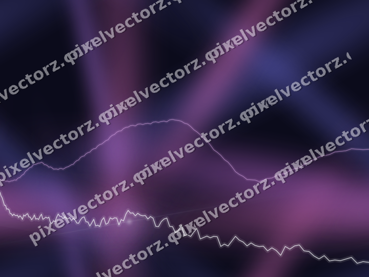 Nahtloser Neon Diagramm Hintergrund in Violett und Blau