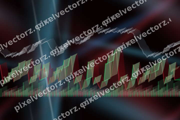 Nahtloser Neon Diagramm Hintergrund in Blau und Rot