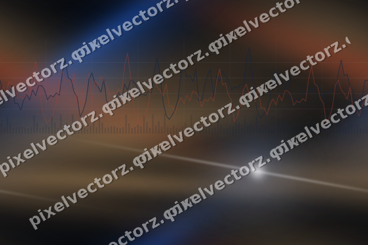 Nahtloser Neon Diagramm Hintergrund in Blau und Rot