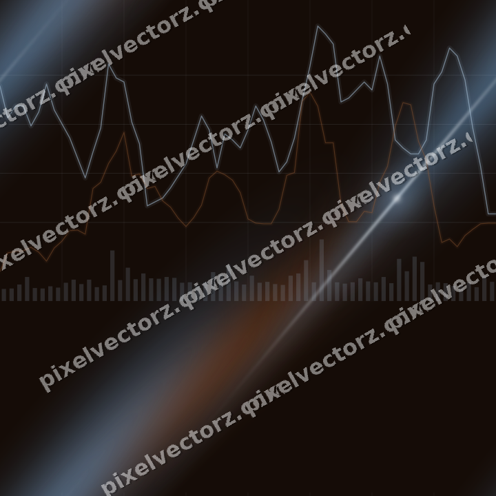 Nahtloser Neon Diagramm Hintergrund in Blau und Orange
