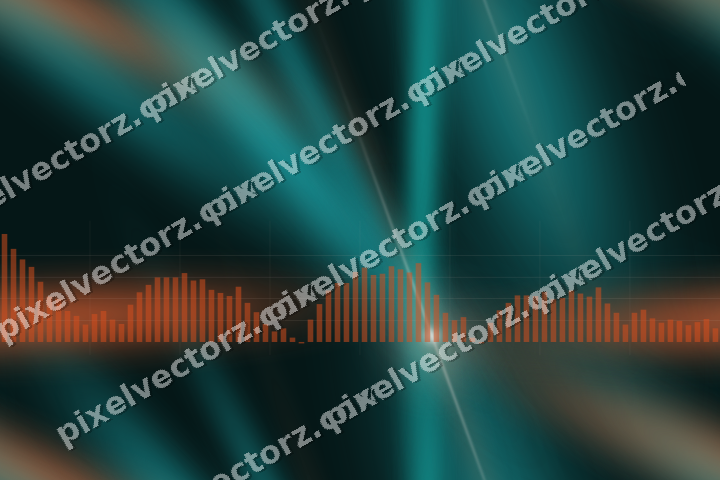Nahtloser Neon Diagramm Hintergrund in Orange und Petrol