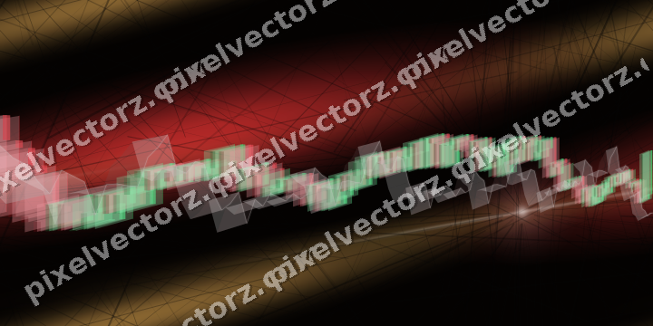 Nahtloser Neon Diagramm Hintergrund in Rot und Orange