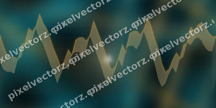 Nahtloser Neon Diagramm Hintergrund in Bernstein und Petrol