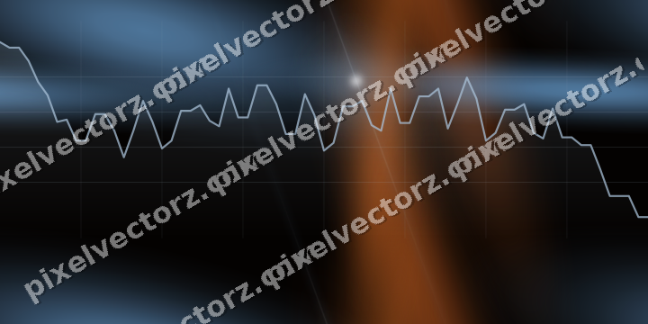 Nahtloser Neon Diagramm Hintergrund in Blau und Orange