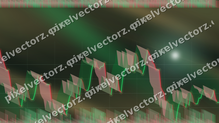 Nahtloser Neon Diagramm Hintergrund in Grün und Rot