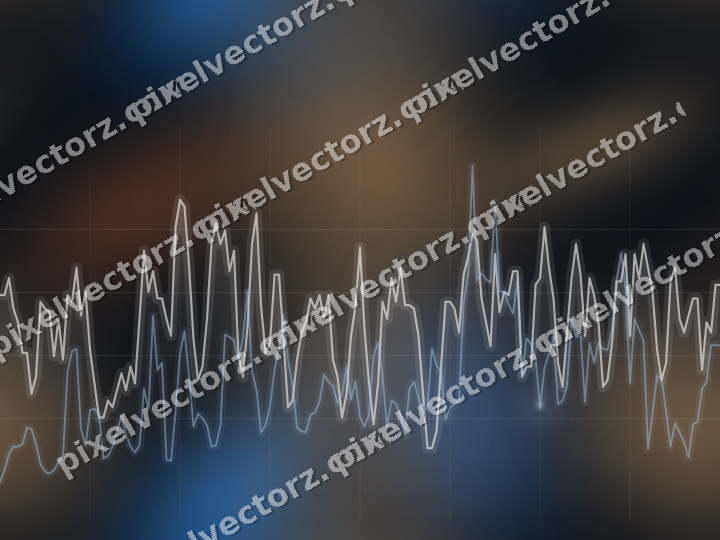 Nahtloser Neon Diagramm Hintergrund in Blau und Orange