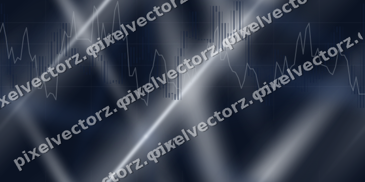 Nahtloser Neon Diagramm Hintergrund in Dunkelblau und Weiß
