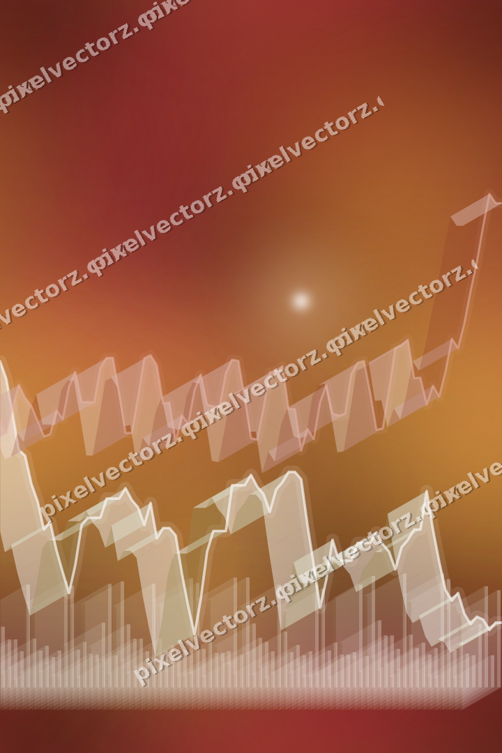 Nahtloser Neon Diagramm Hintergrund in Orange und Bernstein