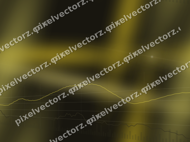 Nahtloser Neon Diagramm Hintergrund in Bernstein und Gelb