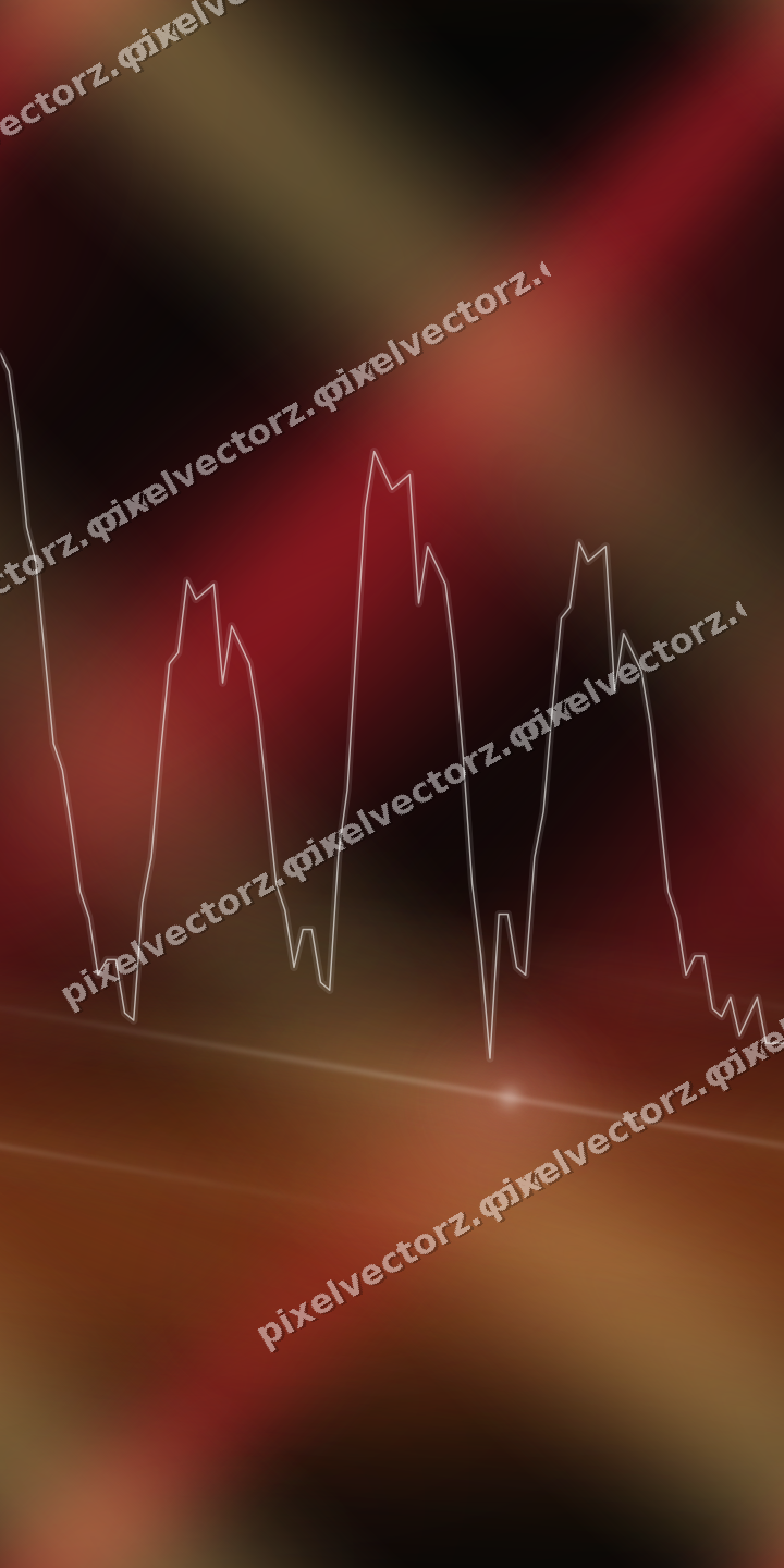 Nahtloser Neon Diagramm Hintergrund in Rot und Bernstein