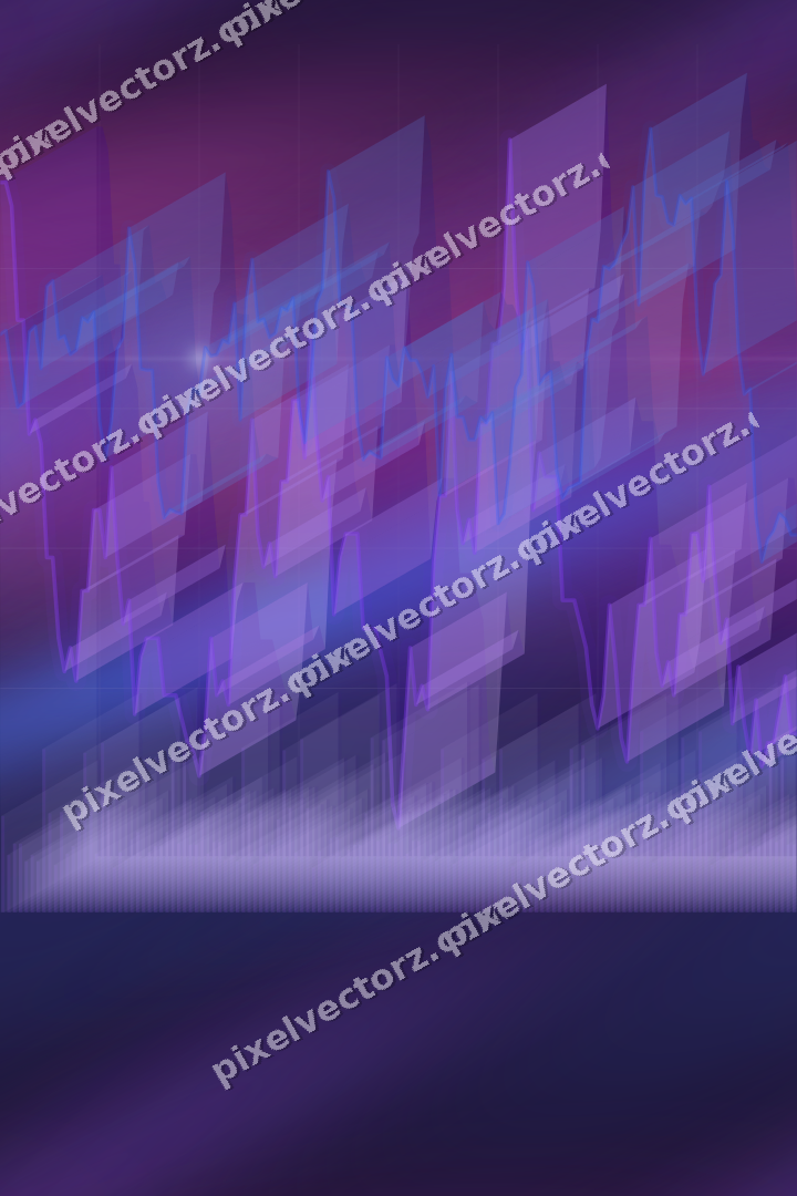 Nahtloser Neon Diagramm Hintergrund in Violett und Blau