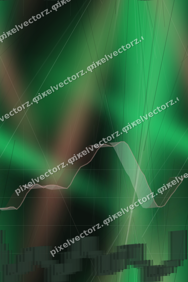 Nahtloser Neon Diagramm Hintergrund in Grün und Rot