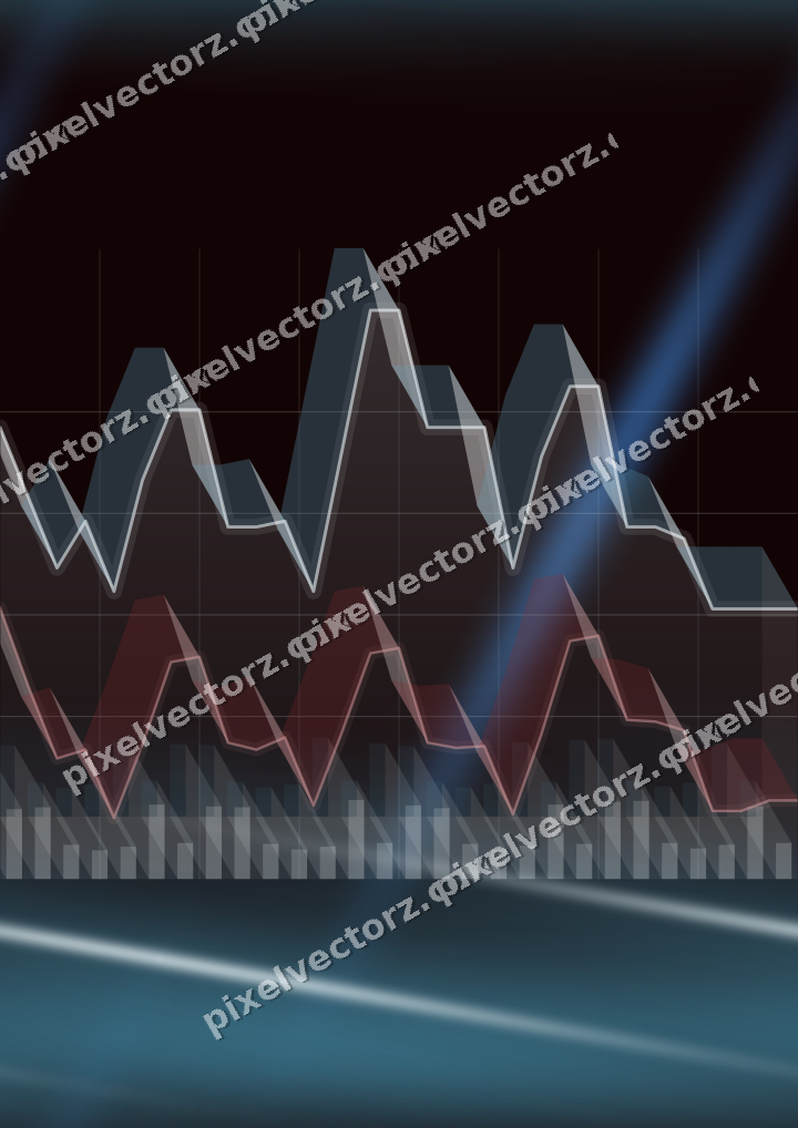 Nahtloser Neon Diagramm Hintergrund in Blau und Rot