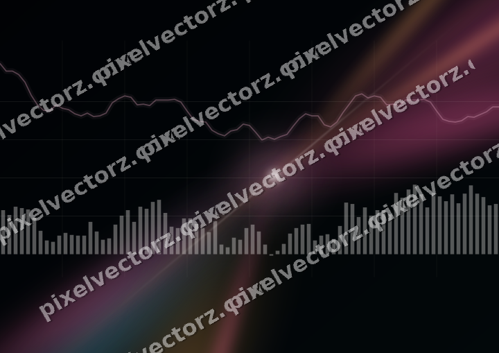 Leuchtender Neon Diagramm Hintergrund in Rosa und Türkis