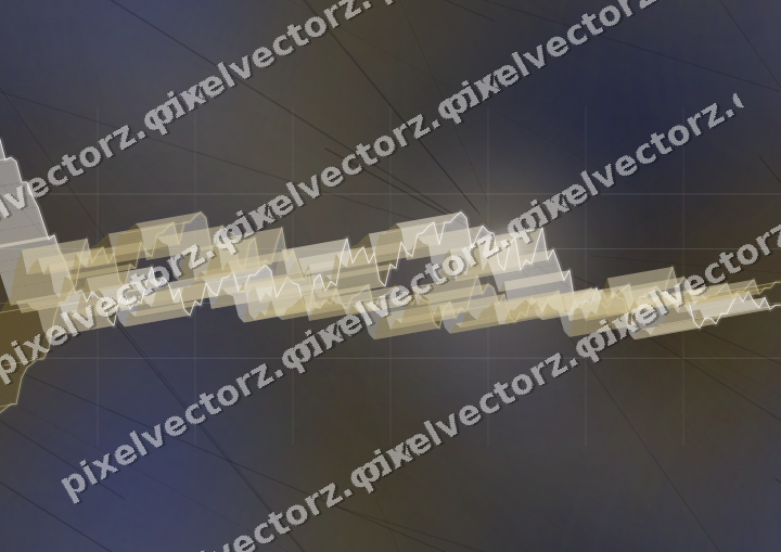 Nahtloser Neon Diagramm Hintergrund in Bernstein und Blau
