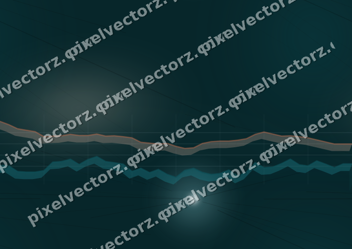 Nahtloser Neon Diagramm Hintergrund in Dunkelpetrol und Orange