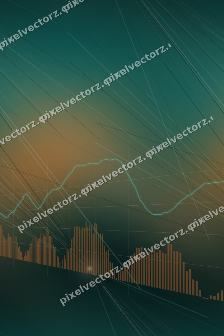 Nahtloser Neon Diagramm Hintergrund in Orange und Petrol