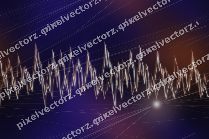 Nahtloser Neon Diagramm Hintergrund in Orange und Blau