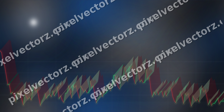 Nahtloser Neon Diagramm Hintergrund in Blau und Orange