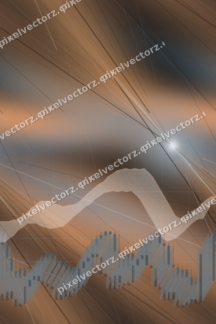 Nahtloser Neon Diagramm Hintergrund in Blau und Orange