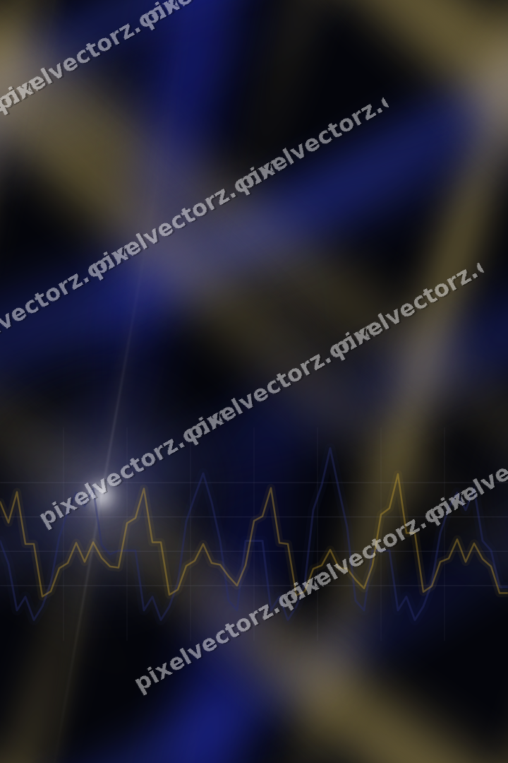Nahtloser Neon Diagramm Hintergrund in Blau und Bernstein