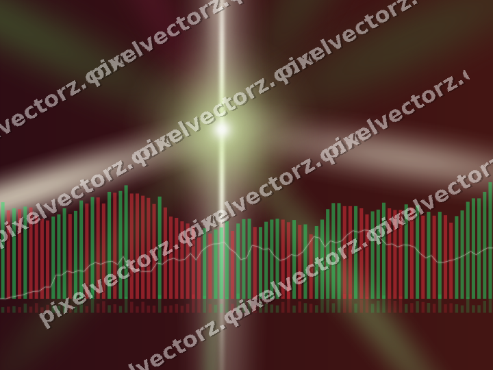 Leuchtender Neon Diagramm Hintergrund in Dunkellimette und Dunkelrosa