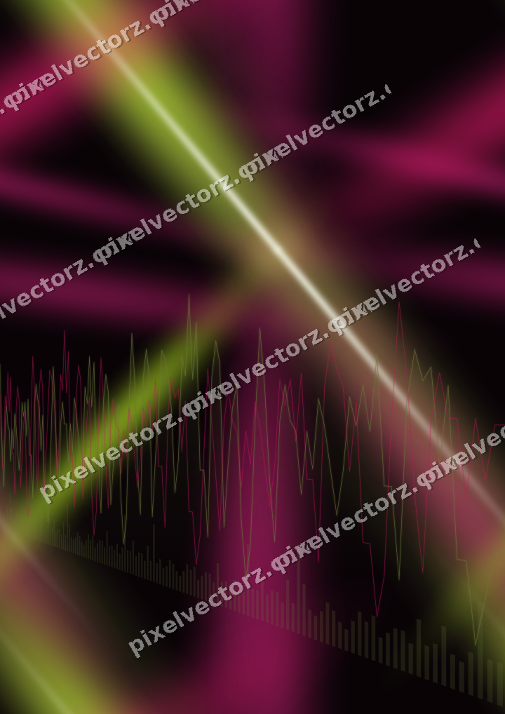 Nahtloser Neon Diagramm Hintergrund in Limette und Rosa