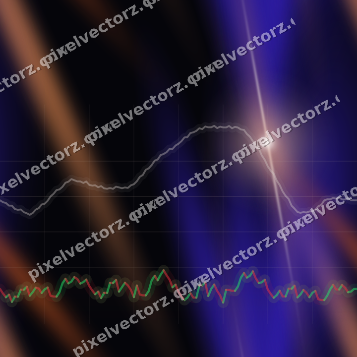 Nahtloser Neon Diagramm Hintergrund in Orange und Blau