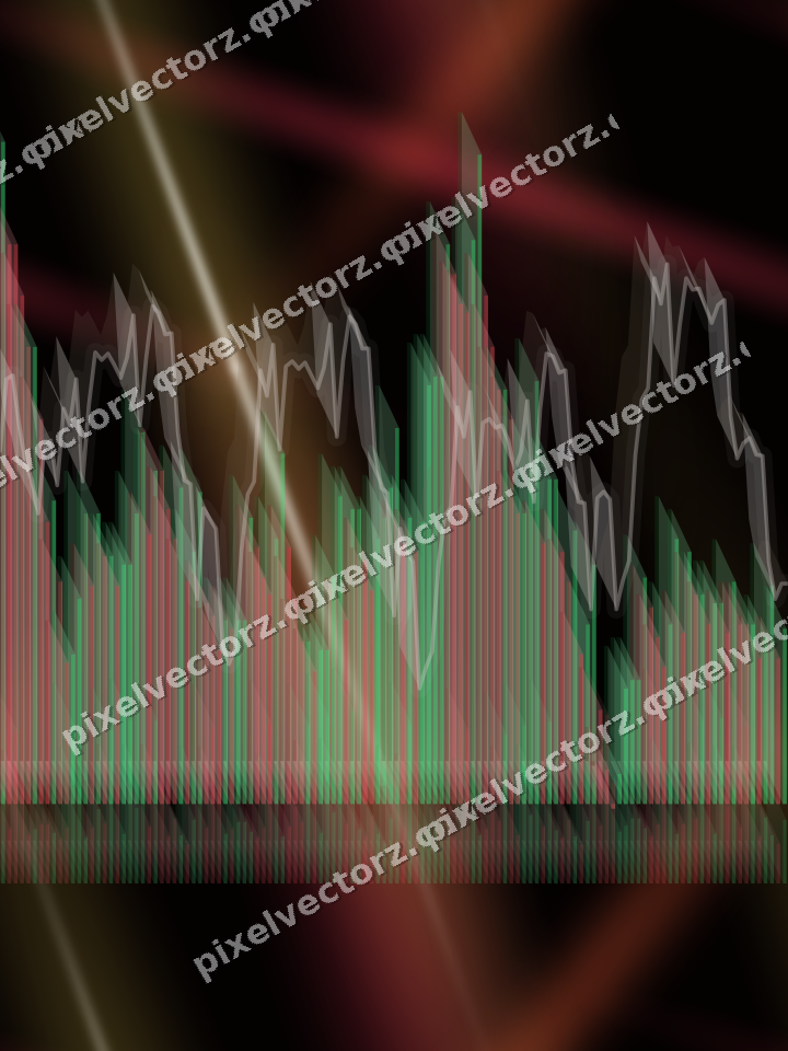 Nahtloser Neon Diagramm Hintergrund in Orange und Bernstein