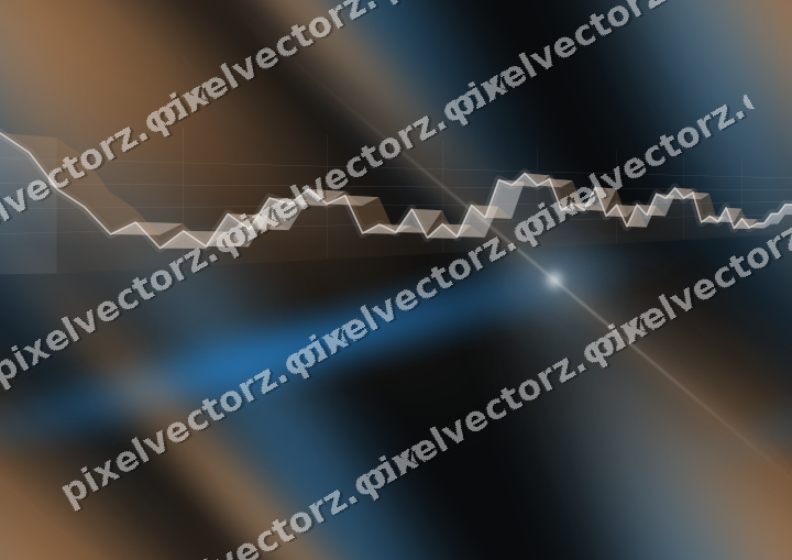 Nahtloser Neon Diagramm Hintergrund in Blau und Orange