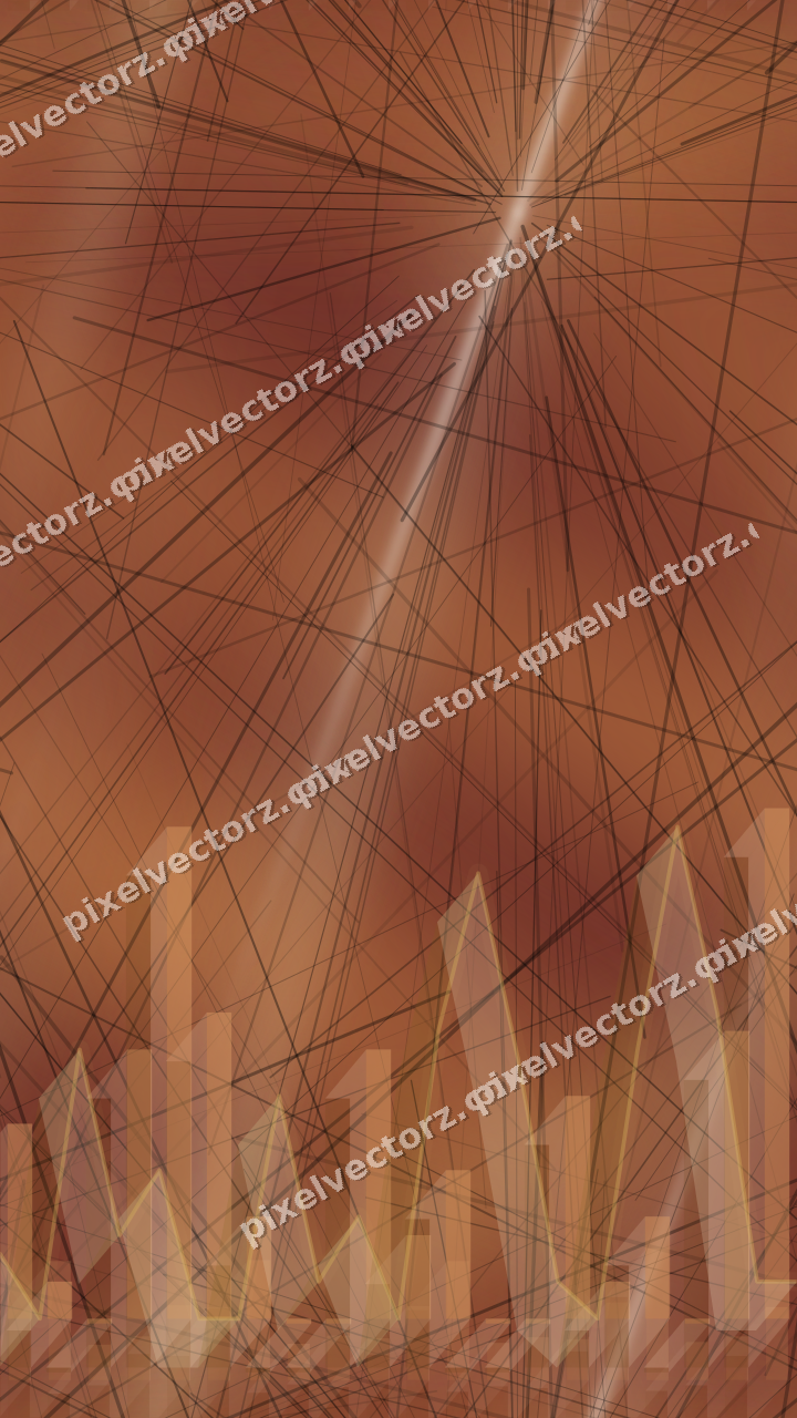 Nahtloser Neon Diagramm Hintergrund in Orange und Bernstein